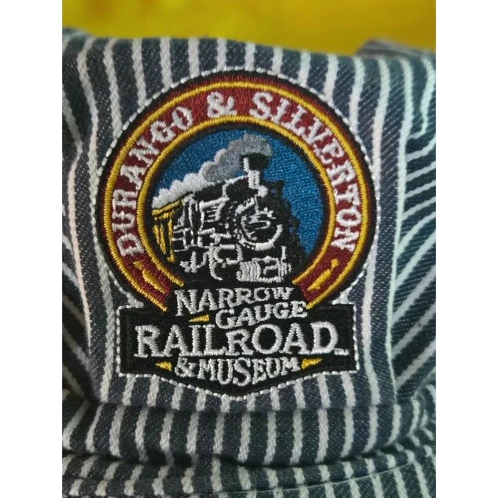 Durango Silverton Rail Road Museum Railroad Striped Conductor Hat Cap